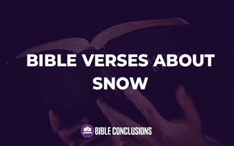 Top Bible Verses About Snow Bibleconclusions