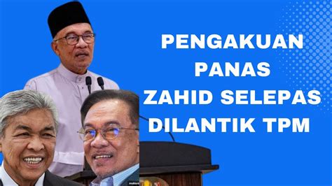 Selesai Angkat Sumpah TPM ZAHID AKHIRNYA BUKA MULUT SEBAB DILANTIK