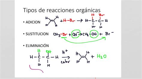 Tipos De Reacciones Quimicas Organicas Y Ejemplos Nuevo Ejemplo Hot