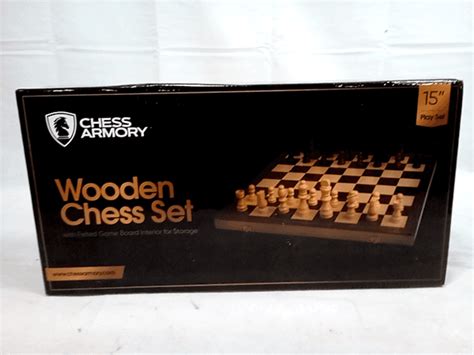 Chess Armory 15 Wooden Chess Play Set Dutch Goat