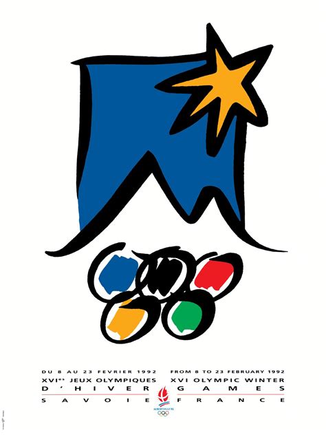 Albertville 1992 Olympic logo, poster design & look of the games