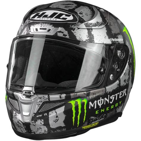 Capacete Hjc Rpha Crutchlow Silverstone Monster Preto Fosco