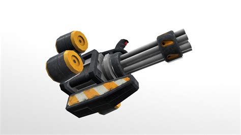 3D model Hand Gatling Gun Level 2 VR / AR / low-poly | CGTrader