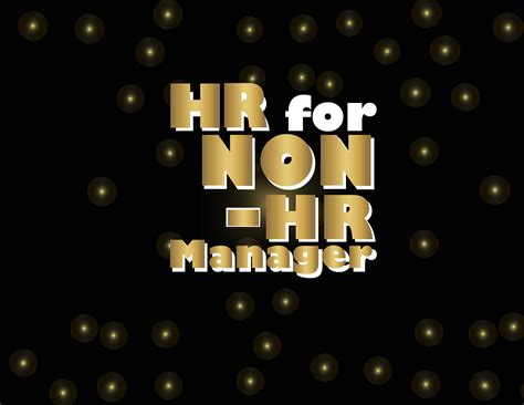 Hr For Non Hr Manager