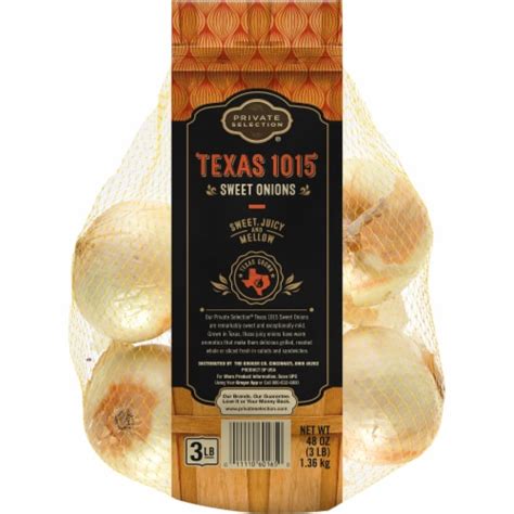 Private Selection Texas 1015 Sweet Onion 3 Lb Bag 3 Lb Kroger