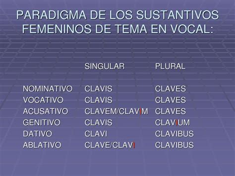 TERCERA DECLINACIÓN LATINA ppt descargar