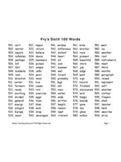 Frys Sixth Words Unique Teaching Resources Fry S Sixth