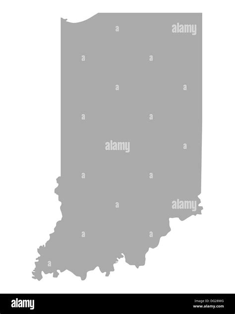 Map of Indiana Stock Photo - Alamy