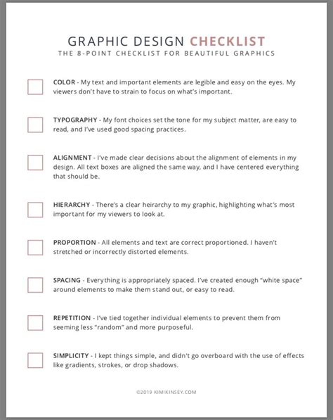 Graphic design checklist | Graphic design careers, Graphic design activities, Teaching graphic ...