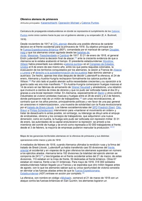 Historia 3 Primera Guerra Mundial Casusas Y Consecuencias Ofensiva