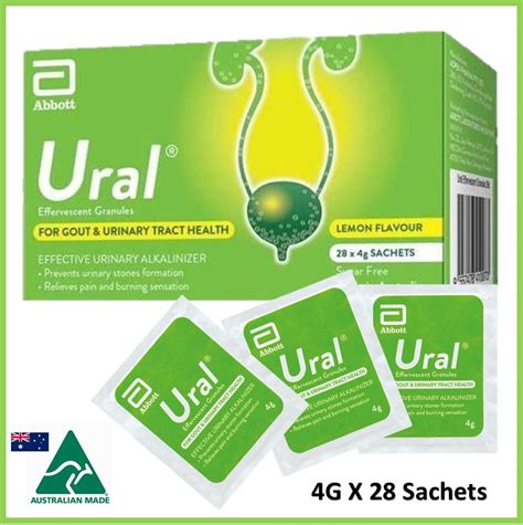 Abbott Ural Effervescent Granules G Lemon Flavor Sugar Free For