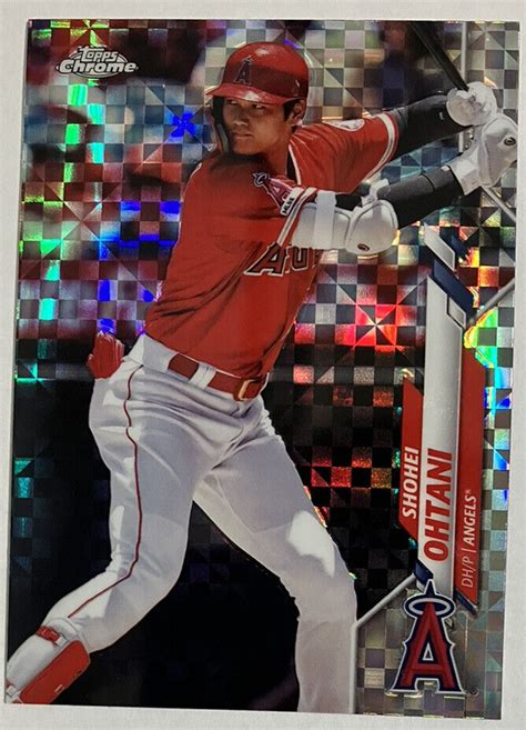 Shohei Ohtani Topps Chrome Xfractor Los Angeles Angels Ebay