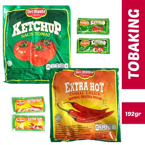 Delmonte Saus Tomat Ketchup Sachet Saos Sambal Extra Hot Chili Sauce