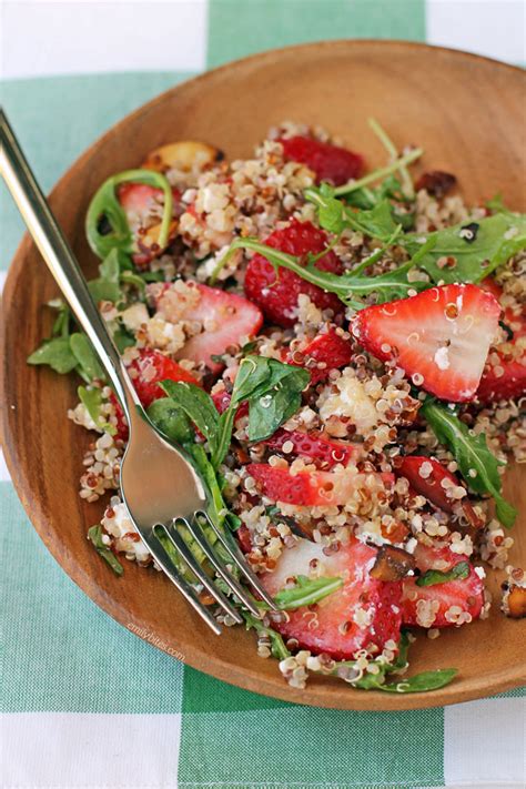 Strawberry Quinoa Salad Emily Bites