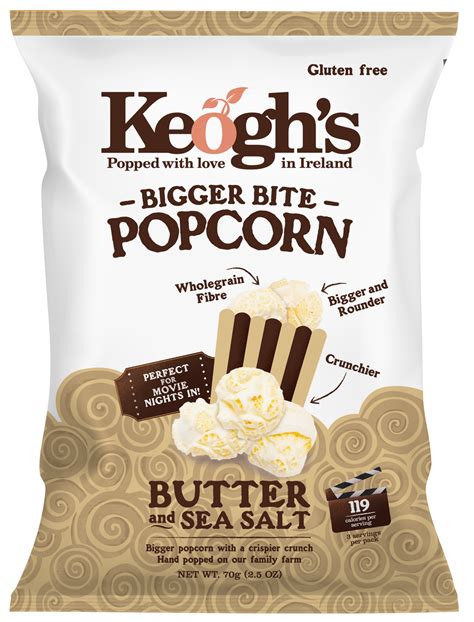 Butter & Sea Salt Popcorn - Keogh's