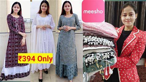 Meesho Latest Designer Kurta Set Haul Kurta Skirt Anarkali Kurti Set