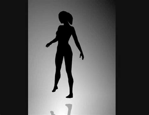 Ballerina Silhouette Optical Illusion