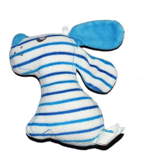 Doudou Chien Bleu Sucre D Orge Cm