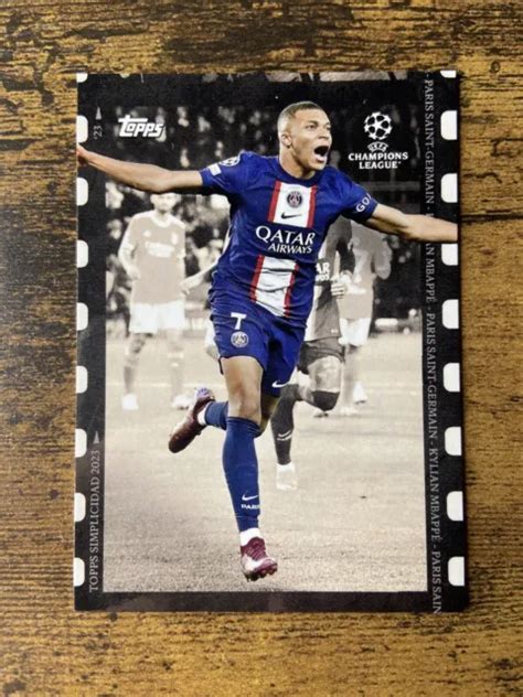 Kylian Mbapp Topps Simplicidad Uefa Champions League Tira De