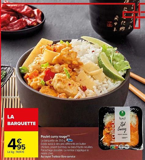 Promo Poulet Curry Rouge Chez Carrefour Icatalogue Fr