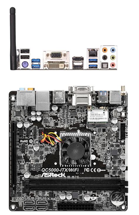 Buy ASRock QC5000-ITX/WIFI Mini ITX Motherboard [QC5000-ITX/WIFI] | PC ...
