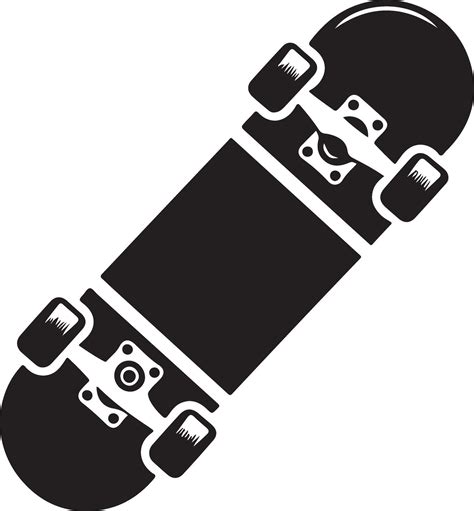 Skateboard Silhouette Black Color Silhouette 46294463 Vector Art At