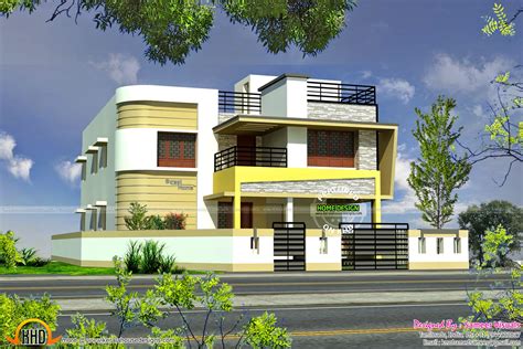 House Design Tamilnadu Tamilnadu Tamil Plans Nadu Simple Floor Front