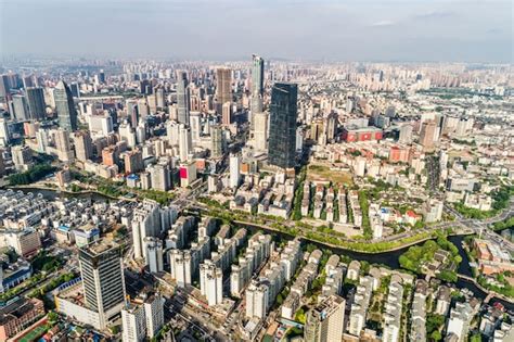 Free Photo | A bird's eye view of shanghai