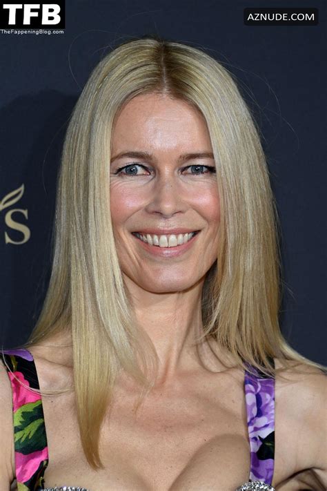 Claudia Schiffer Sexy Seen Showing Off Her Hot Tits At The Uk Premiere Of Silent Night In London