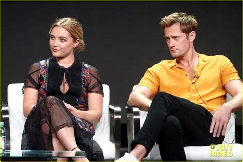 Alexander Skarsgard & Florence Pugh Promote 'The Little Drummer Girl' at Summer TCAs!: Photo ...