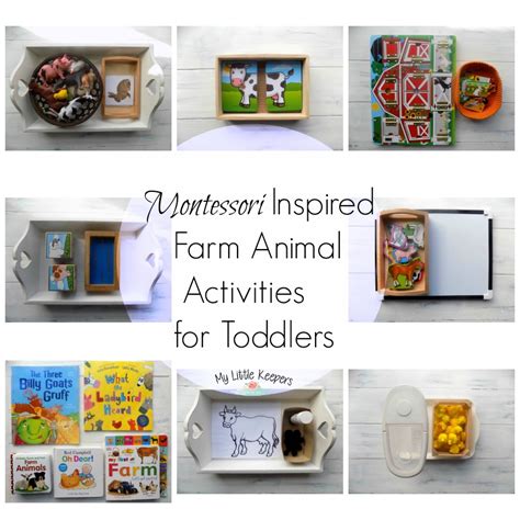 Montessori Inspired Farm Animal Activities for Toddlers – My Little Keepers