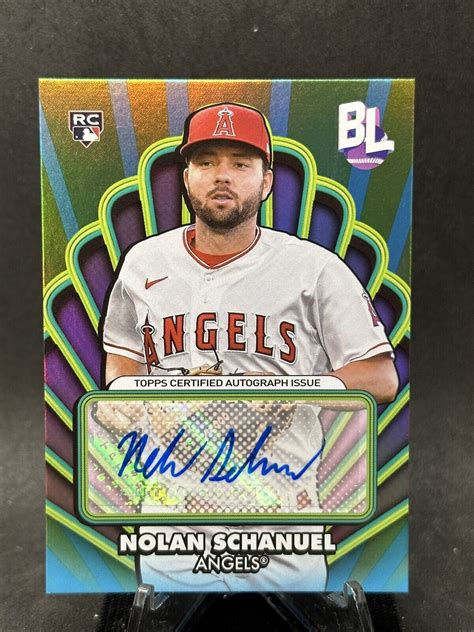 2024 Topps Big League Opening Act Nolan Schanuel RC Auto Angels OAA