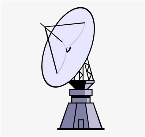 Vector Illustration Of Satellite Dish Parabolic Antenna Satellite