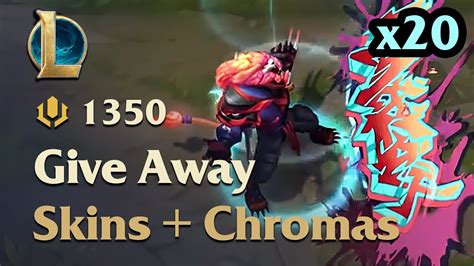 GIVE AWAY 20 Street Demons Rengar Emerald Chromas YouTube