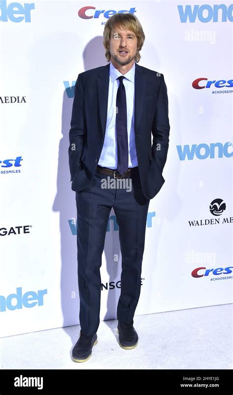 Owen Wilson attending the premiere of Wonder in Westwood, California ...