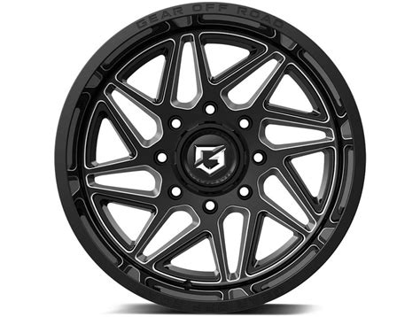 Gear Off Road Milled Gloss Black Ratio Wheel Bm Realtruck