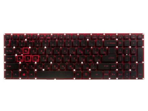 Клавиатура для ноутбука Acer Nitro 5 AN515, AN515-51, AN515-52, AN515 ...