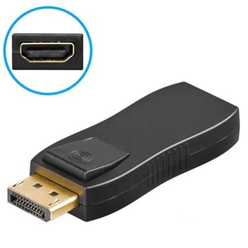 Goobay DisplayPort HDMI Adapter Crni