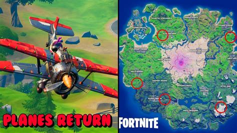 PLANES ARE BACK in Fortnite - All Plane Locations in Fortnite (Snowmando Outpost) - YouTube