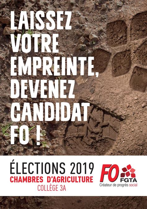 Calaméo Affiche FO Elections Chambres D Agriculture