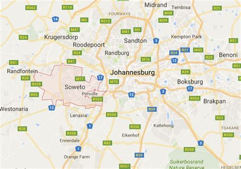 Soweto Township Map