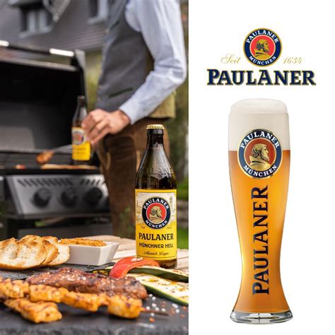 Cerveja Paulaner Lager Munchner Hell Alemã Garrafa 500ml Emporio