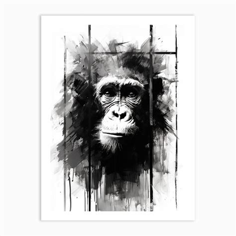 Thinker Monkey Drip Graffiti 4 Art Print by ThinkerMonkey Illustrations ...