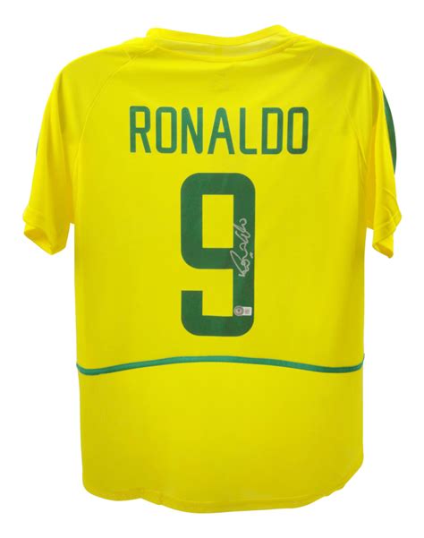 Ronaldo Nazario Signed Team Brazil Jersey (Beckett) | Pristine Auction