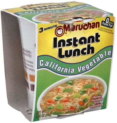 Maruchan California Vegetable Ramen Noodles with Vegetables - 2.25 oz ...