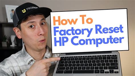 How To Factory Reset Hp Computer Restore To Factory Settings Windows