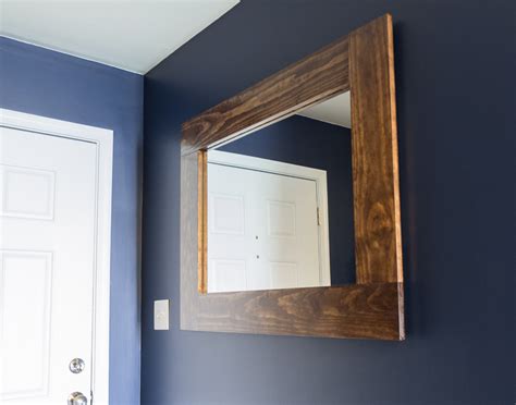 DIY Wood-Framed Mirror Tutorial