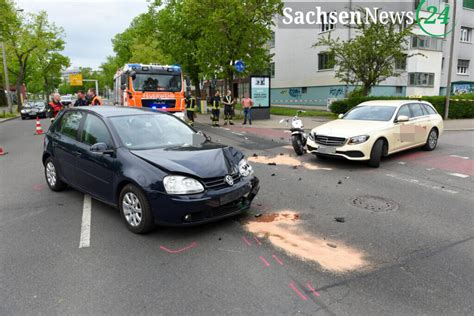 Leipzig Motorradfahrer Wird Bei Verkehrsunfall Schwer Verletzt