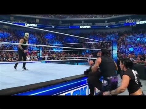 WWE SmackDown 4 14 2023 Dominik Mysterio Narrowly Avoids Being Hit