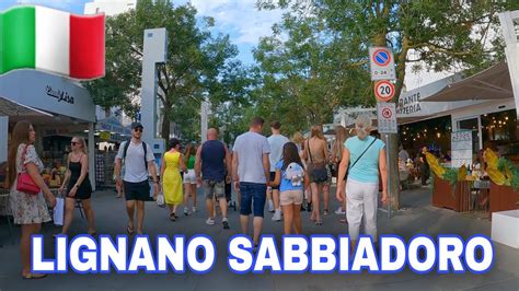 Lignano Sabbiadoro Italy Summer Walking Tour Youtube